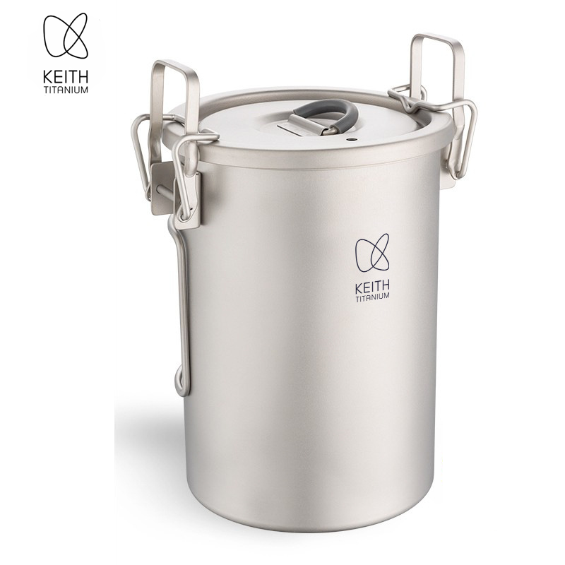Camping Cooking Ware - KEITH 순티타늄 밥짓기 냄비 900ml 초경량
