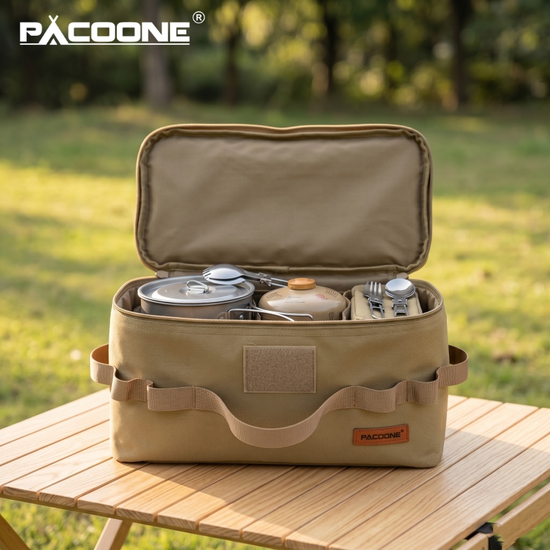 Camping Cooking Organizer - PACOONE 휴대용 캠핑 보관 가방 다기능