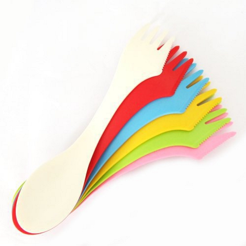 Camping Cooking Survival - 6PCS 3-in-1 캠핑 식기 세트 -