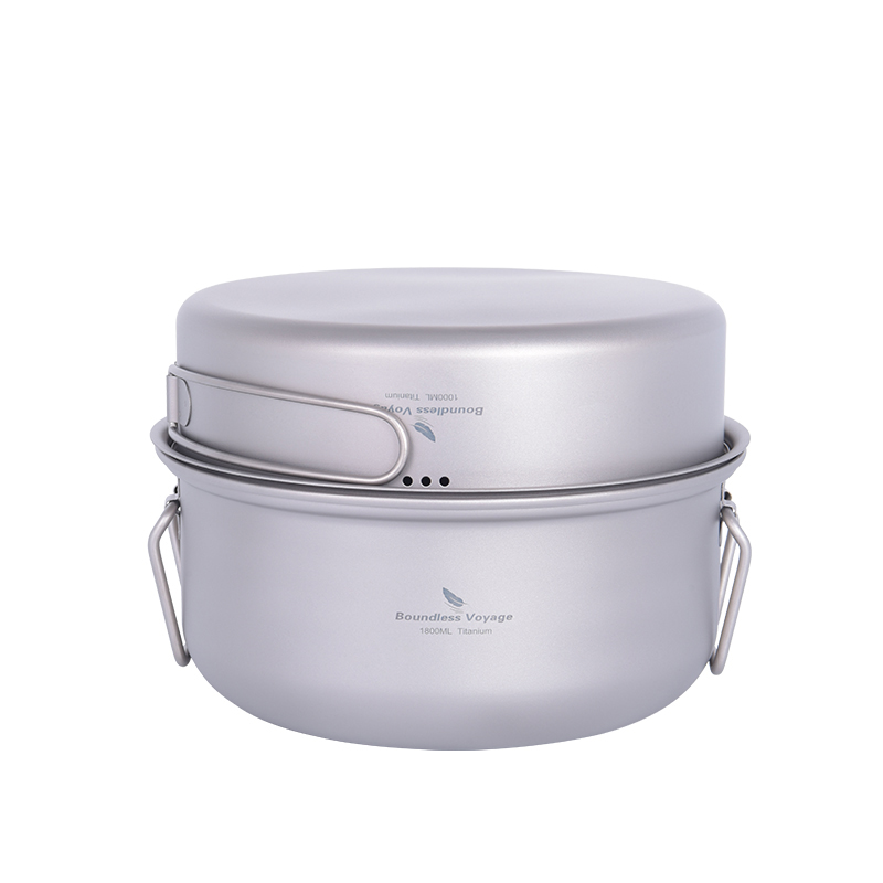 Camping Cooking Pots And Pans - 바운드리스 보이저 티타늄 스티머 아웃도어 캠핑
