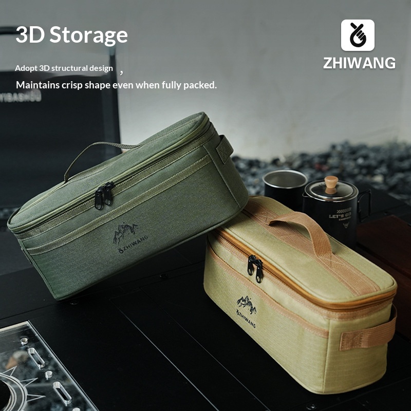Camping Outdoor Cooking Equipment - 휴대용 다기능 캠핑 식기 보관 가방,