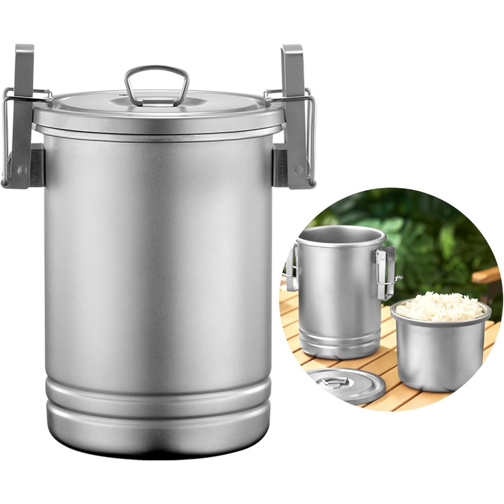 Nesting Camping Cooking Set - 캠핑 요리용 냄비 세트(뚜껑 포함) 304