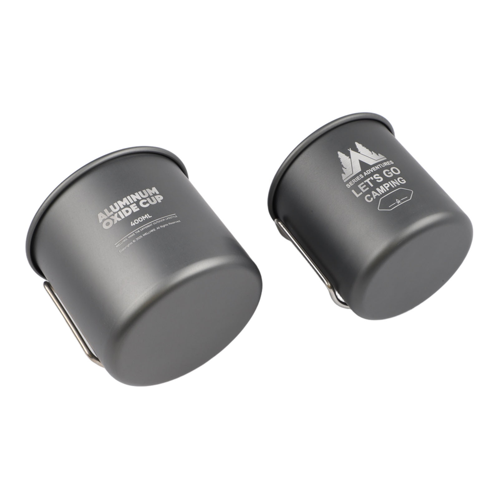 Nesting Camping Cooking Set - 알루미늄 합금 캠핑 머그컵 세트 300ml