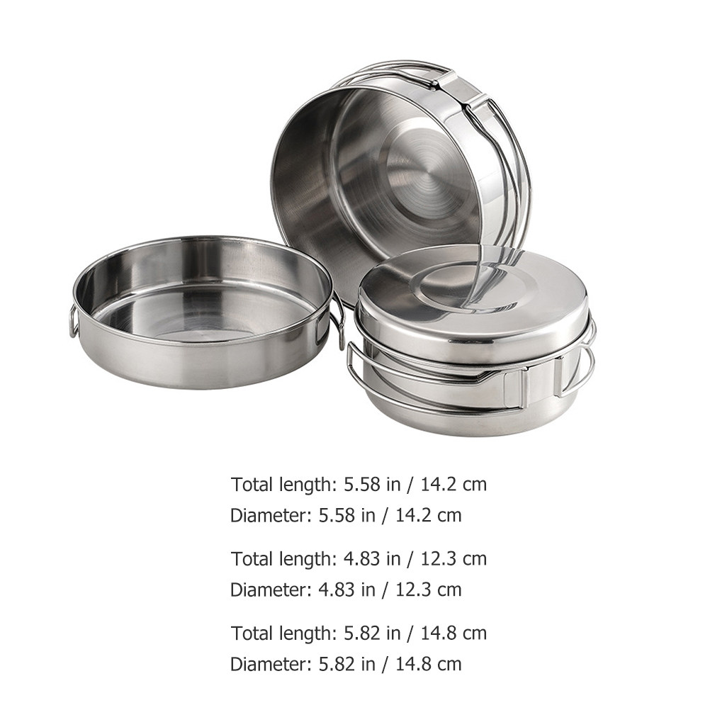 스테인리스 스틸 캠핑 조리기구 세트 1세트, 휴대용 경 - Camping Cooking Pots And Pans 리뷰 및 가격