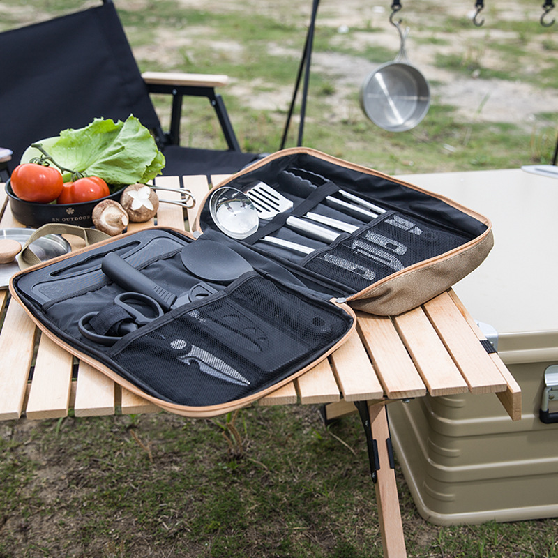 8pcs 캠핑 주방 조리기구 세트 휴대용 가방 야외 여 - Camping Outdoor Cooking Equipment 리뷰 및 가격
