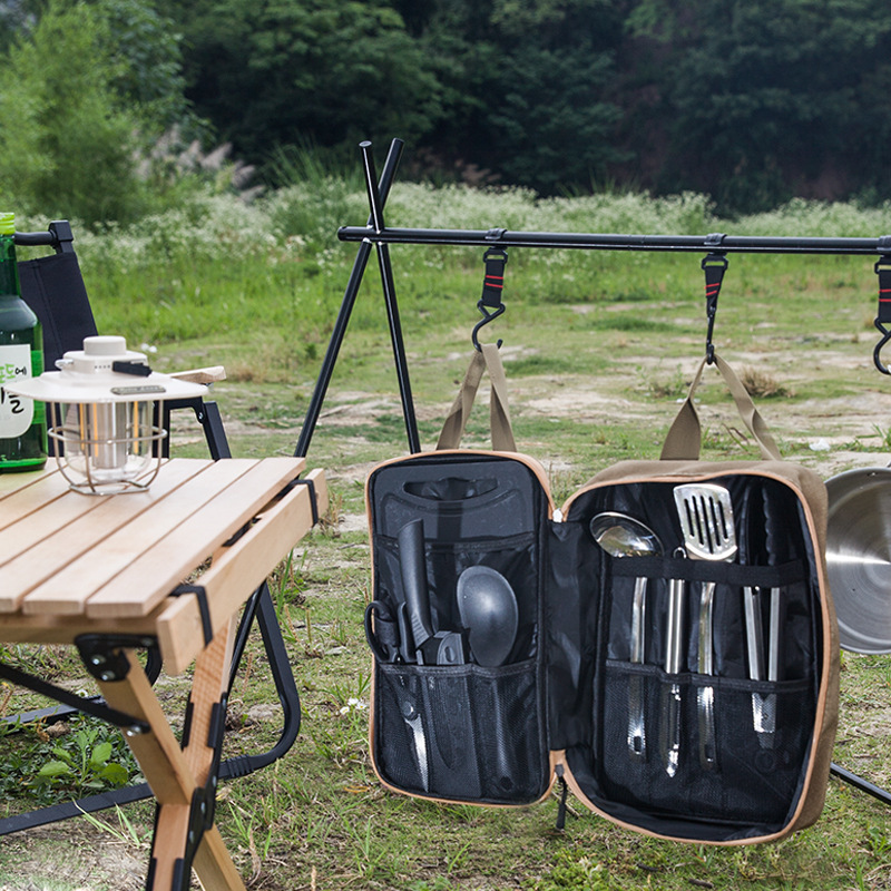 8pcs 캠핑 주방 조리기구 세트 휴대용 가방 야외 여 - Camping Outdoor Cooking Equipment 리뷰 및 가격