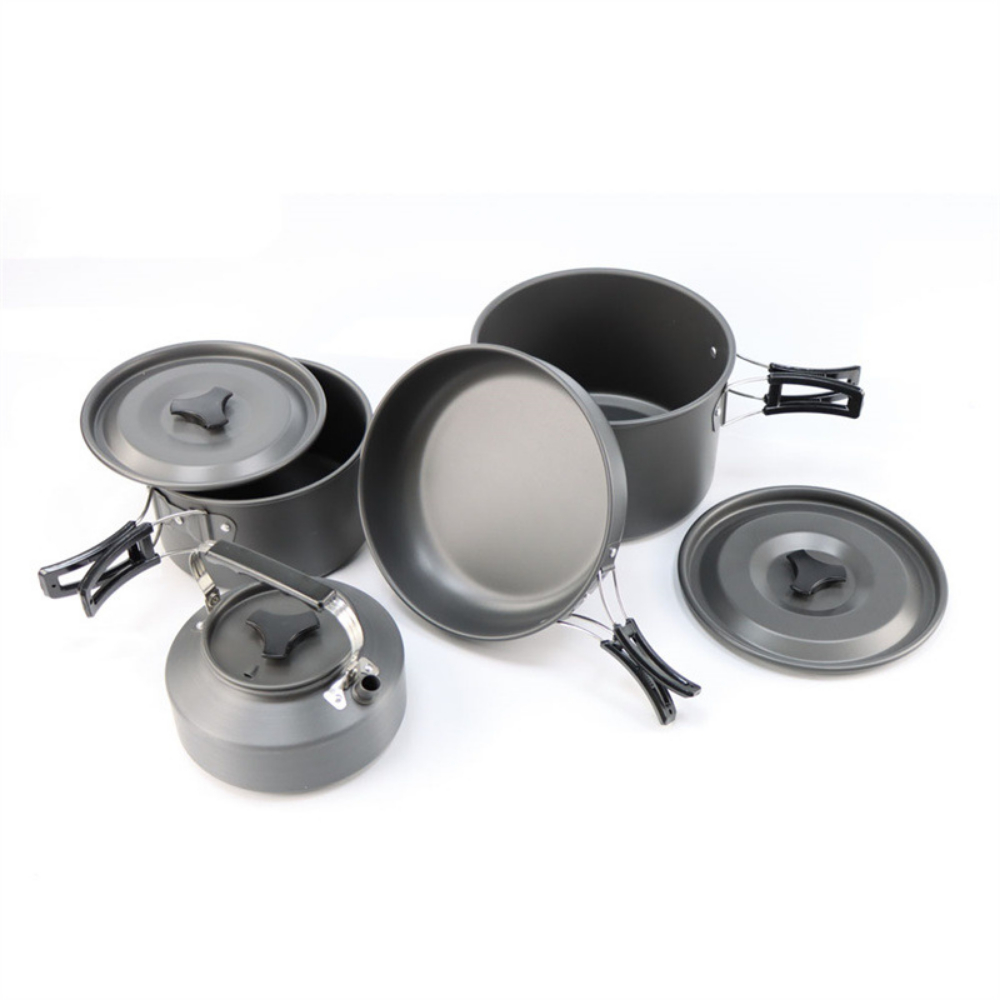 경량 알루미늄 합금 야외 캠핑 조리 세트 대형 2-4단 - Nesting Camping Cooking Set 리뷰 및 가격