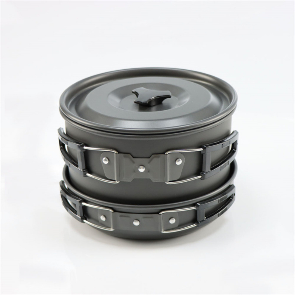 경량 알루미늄 합금 야외 캠핑 조리 세트 대형 2-4단 - Nesting Camping Cooking Set 리뷰 및 가격