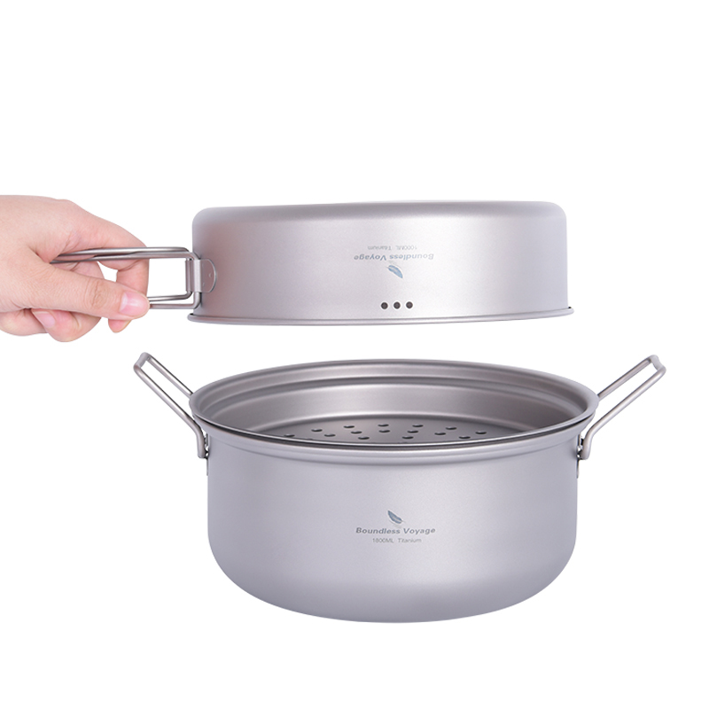 바운드리스 보이저 티타늄 스티머 아웃도어 캠핑 조리기구 - Camping Cooking Pots And Pans 리뷰 및 가격