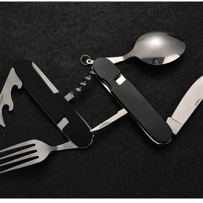 4 in 1 접이식 식기 분리형 캠핑 용품 스테인레스  - Camping Cooking Survival 리뷰 및 가격