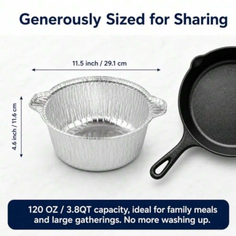 뚜껑이 있는 일회용 냄비 12팩, 캠핑 베이킹 요리용  - Camping Cooking Pots And Pans 리뷰 및 가격