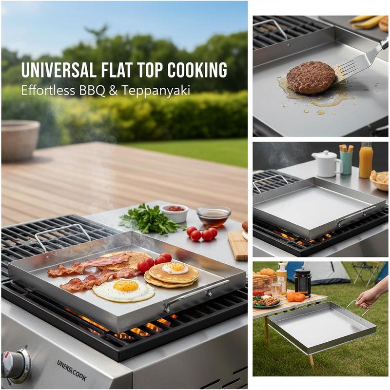 범용 플랫탑 그리들 18x16인치 캠핑, 테일게이팅 파 - Camping Outdoor Cooking Equipment 리뷰 및 가격