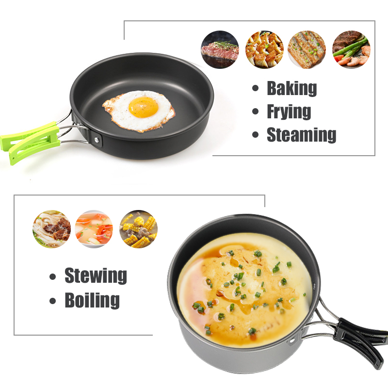 WESTTUNE 캠핑 조리기구 키트 알루미늄 야외 휴대 - Camping Outdoor Cooking Equipment 리뷰 및 가격