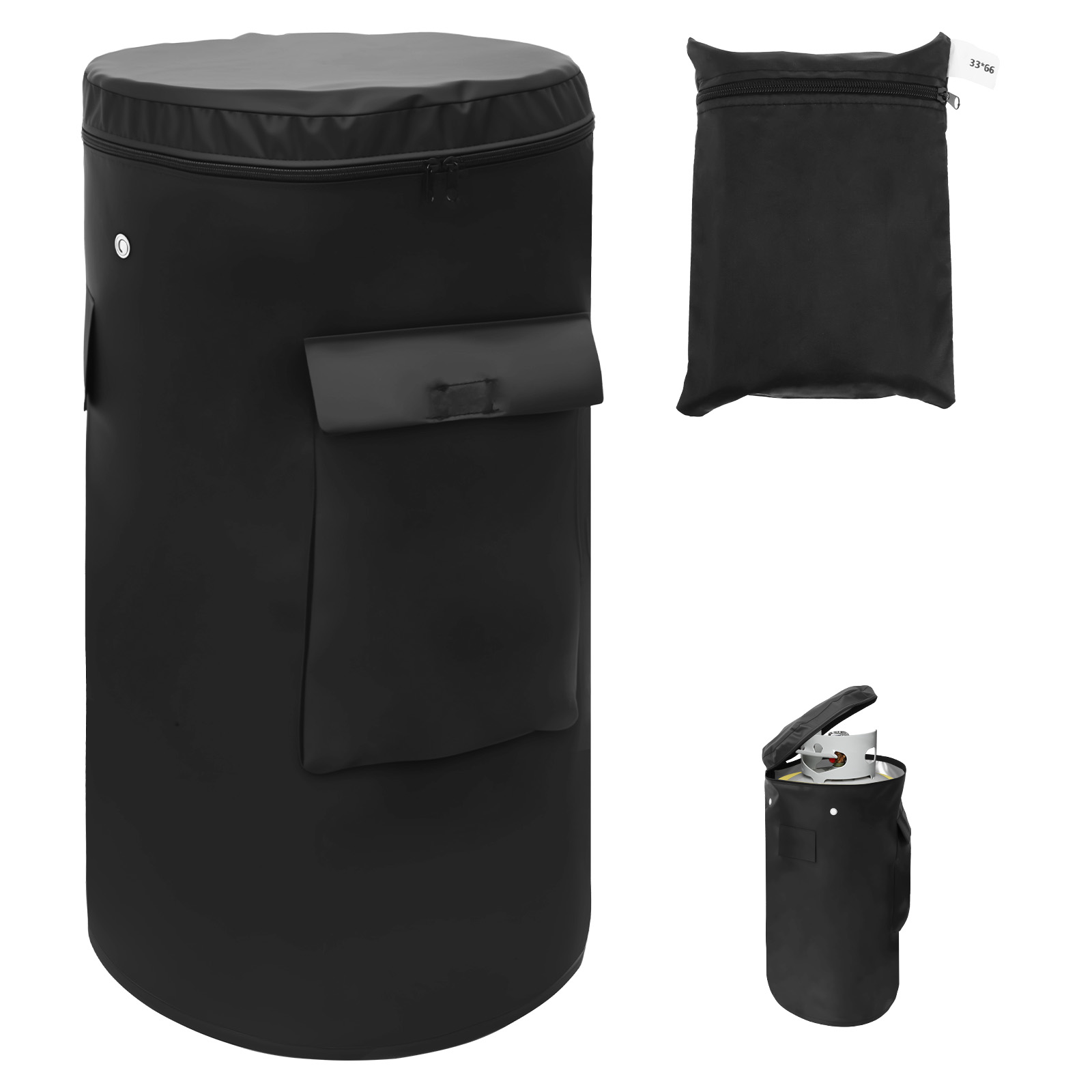 옥스포드 천 프로판 탱크 커버 통풍형 드로스트링 바닥  - Camping Cooking Gas 리뷰 및 가격