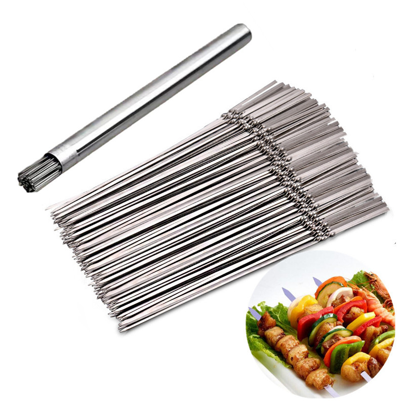 스테인리스 스틸 바베큐 꼬치 재사용 가능한 BBQ 꼬치 - Camping Cooking Candle 리뷰 및 가격