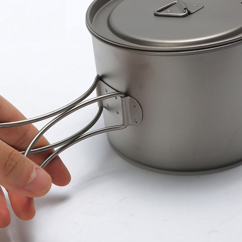 야외 피크닉 티타늄 요리 냄비, 걸이식 손잡이, 휴대용 - Camping Cooking Ware 리뷰 및 가격
