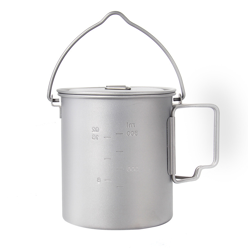 야외 피크닉 티타늄 요리 냄비, 걸이식 손잡이, 휴대용 - Camping Cooking Ware 리뷰 및 가격