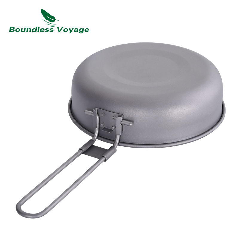 무한 항해 접이식 손잡이가있는 초경량 티타늄 프라이팬  - Camping Cooking Ware 리뷰 및 가격