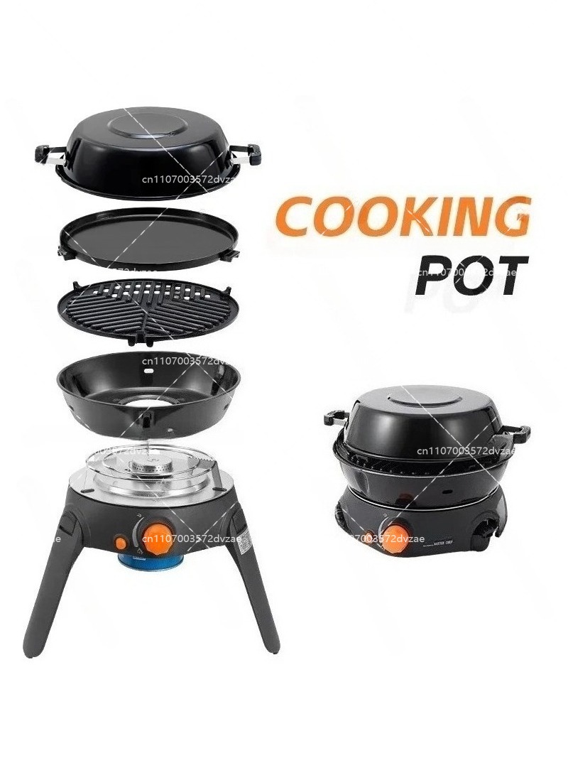 야외 다기능 가스 스토브 캠핑 바베큐 그릴 6종 접이식 - Camping Cooking Gas 리뷰 및 가격