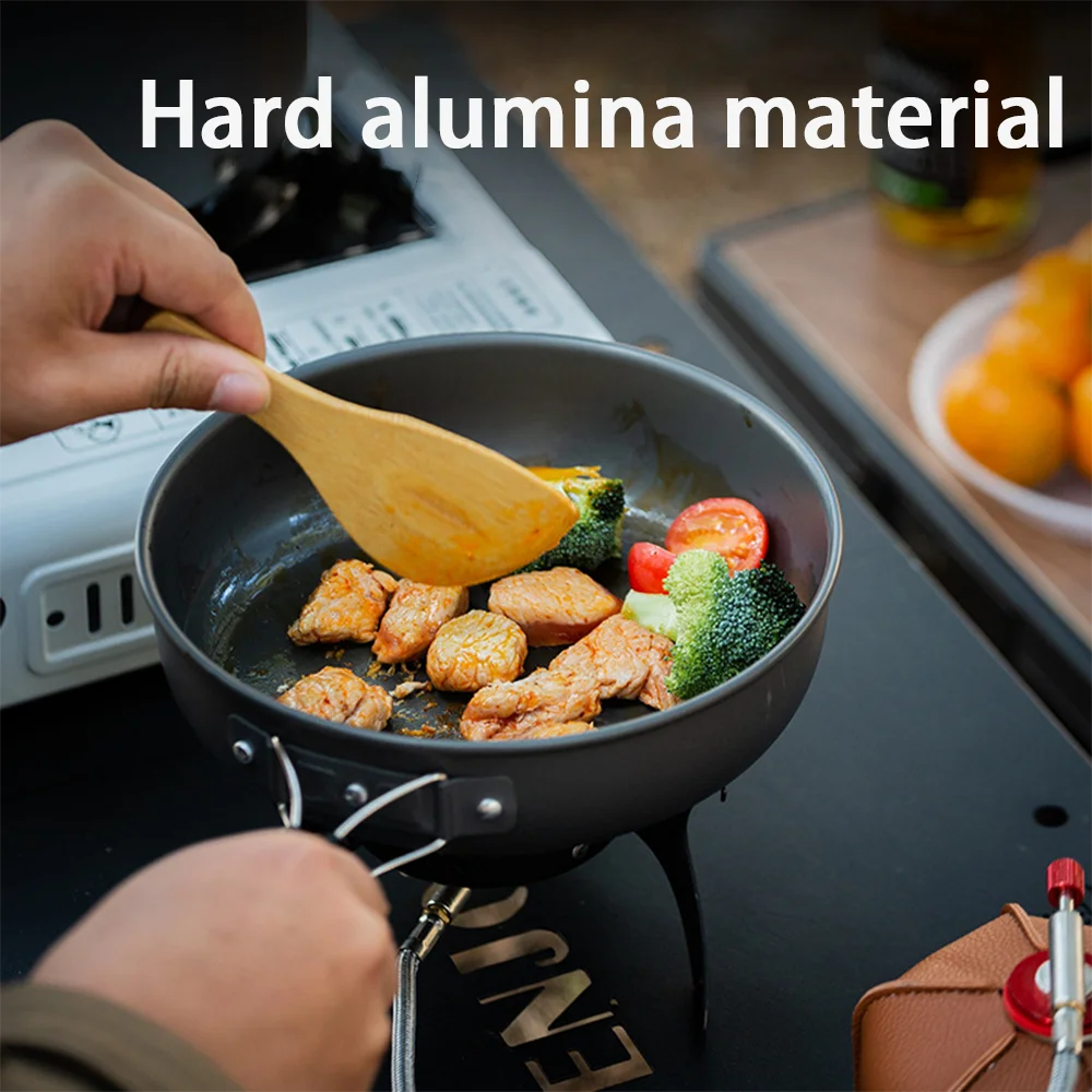 대용량 3~4인용 캠핑용 논스틱 조리기구 세트, 휴대용 - Nesting Camping Cooking Set 리뷰 및 가격