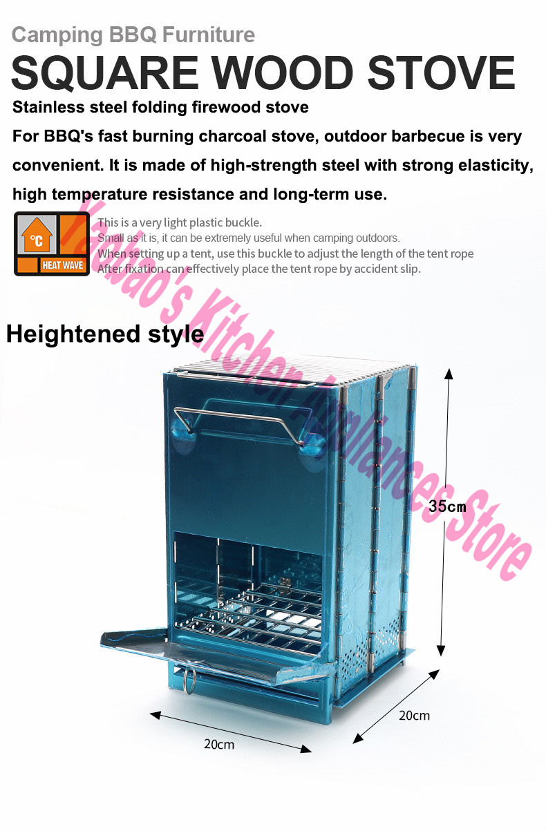 목재 난로 야외 캠핑 장비 분해 가능 휴대용 피크닉 스 - Camping Outdoor Cooking Equipment 리뷰 및 가격