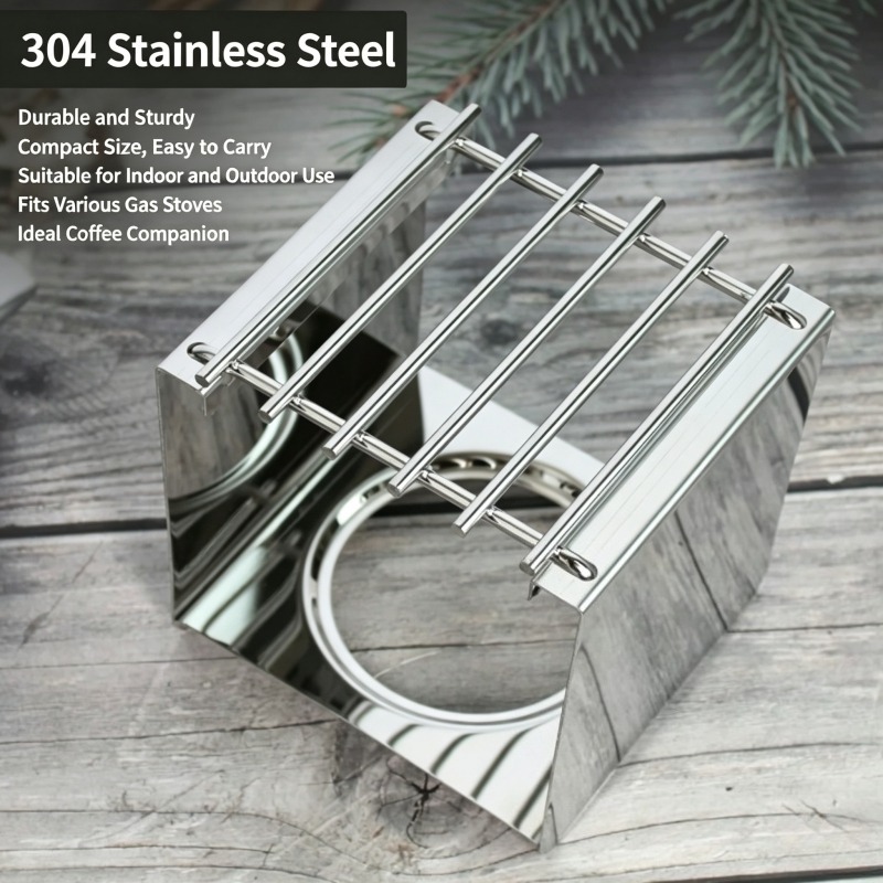 스테인리스 스틸 사각 커피 스토브 스탠드, 모카 포트  - Camping Outdoor Cooking Equipment 리뷰 및 가격