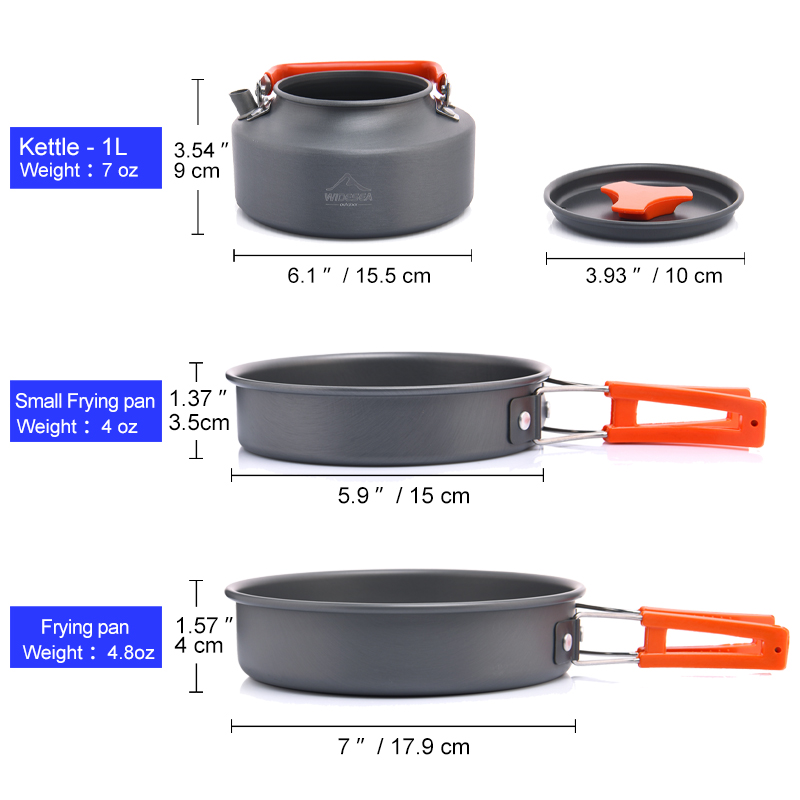 Widesea 캠핑 야외 조리기구 세트 식기 요리 칼  - Camping Cooking Pots And Pans 리뷰 및 가격
