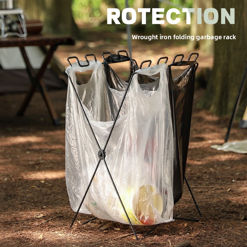 휴대용 접이식 쓰레기 봉투 홀더, 캠핑 바베큐 피크닉  - Camping Cooking Organizer 리뷰 및 가격