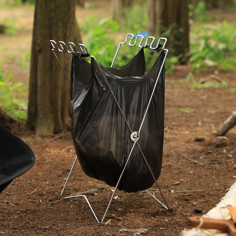 휴대용 접이식 쓰레기 봉투 홀더, 캠핑 바베큐 피크닉  - Camping Cooking Organizer 리뷰 및 가격
