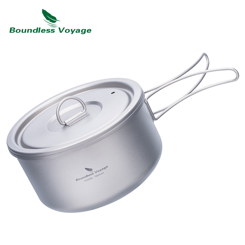 Boundless Voyage 티타늄 캠핑 냄비, 뚜껑 - Camping Cooking Ware 리뷰 및 가격