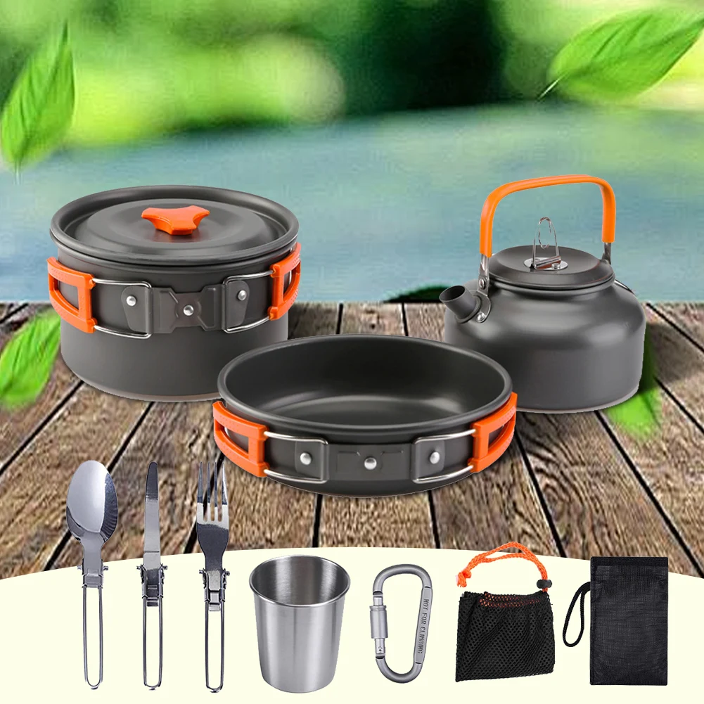 캠핑 조리기구 세트 주전자 냄비 프라이팬 휴대용 접이식 - Camping Cooking Pots And Pans 리뷰 및 가격