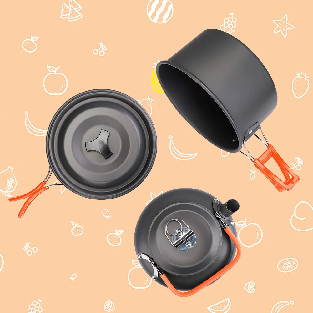 캠핑 조리기구 세트 주전자 냄비 프라이팬 휴대용 접이식 - Camping Cooking Pots And Pans 리뷰 및 가격