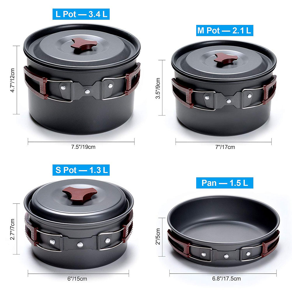 야외 캠핑 조리기구 키트, 논스틱 캠핑 팬, 경량 요리 - Camping Cooking Candle 리뷰 및 가격
