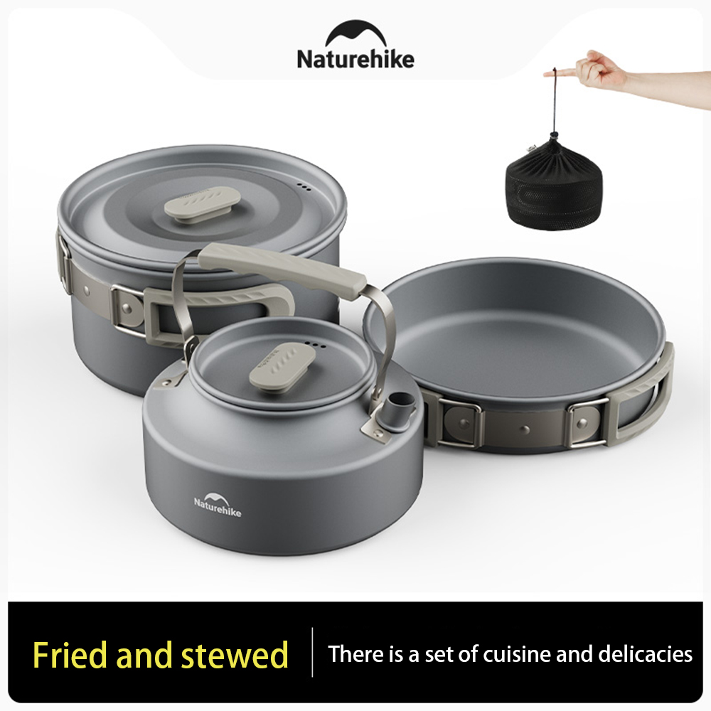 네이처하이크 야외 냄비 세트, 캠핑 요리 장비, 휴대용 - Camping Outdoor Cooking Equipment 리뷰 및 가격